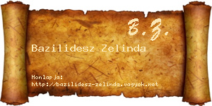 Bazilidesz Zelinda névjegykártya